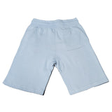 University Blue Cotton Premium Logo Shorts