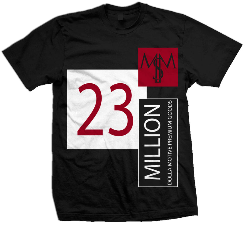 Black t-shirt with 2 dollar bill with million dolla motive and 2 trill text.