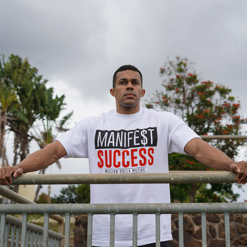 
                  
                    Manifest Success - White T-Shirt
                  
                