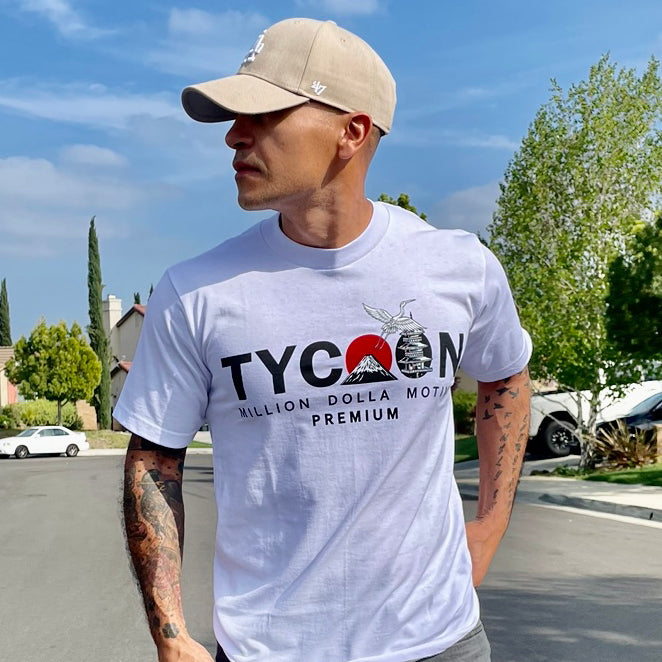 Tycoon - White T-Shirt T-Shirt Million Dolla Motive 