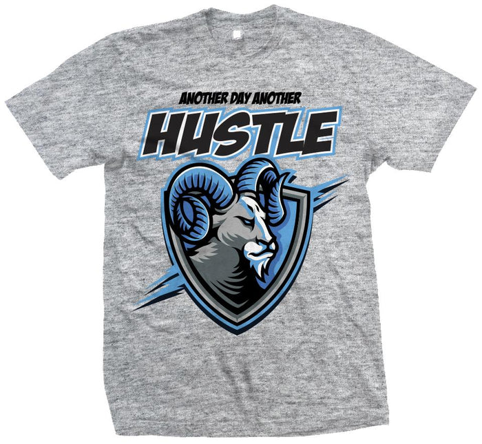 Another Day Another Hustle Ram - Heather Grey T-Shirt