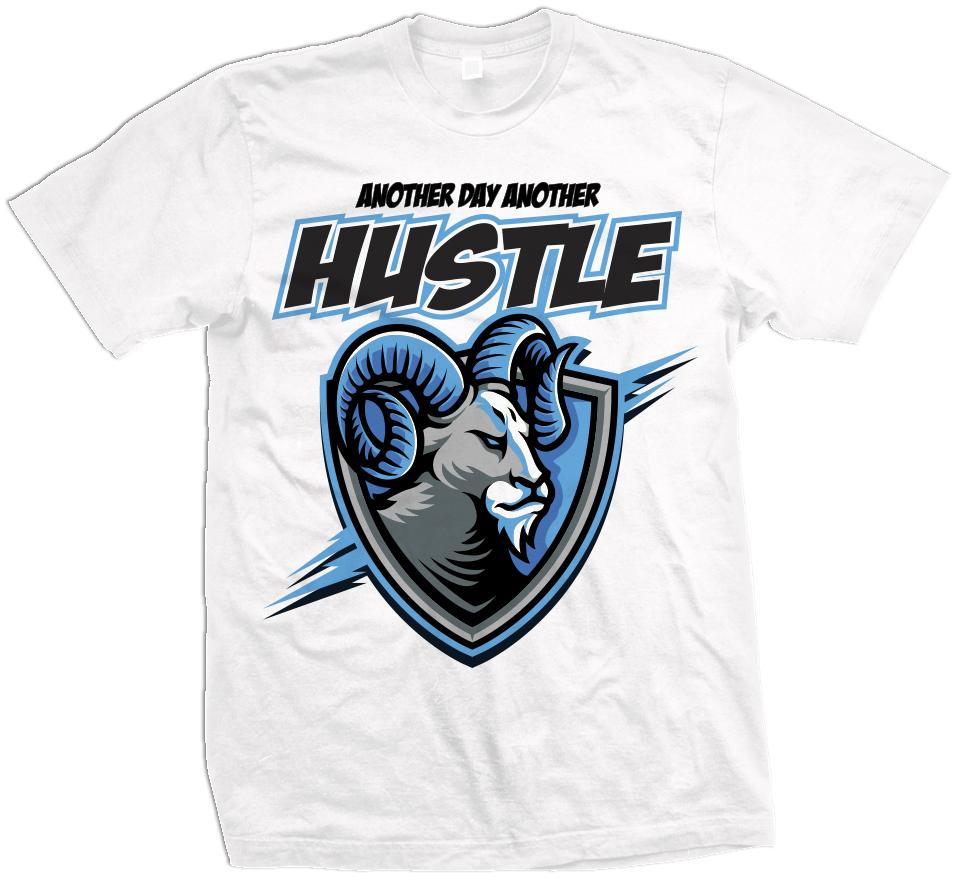 Another Day Another Hustle Ram - White T-Shirt