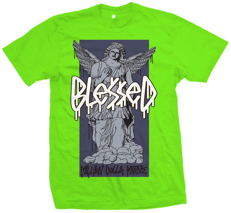 Blessed Angel - Ghost Electric Green T-Shirt T-Shirt Million Dolla Motive 