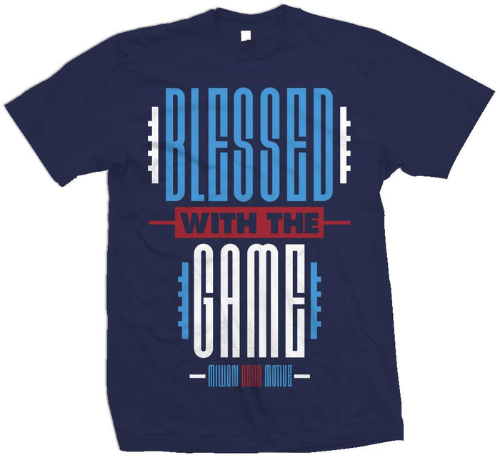 Blessed with the Game - Navy T-Shirt