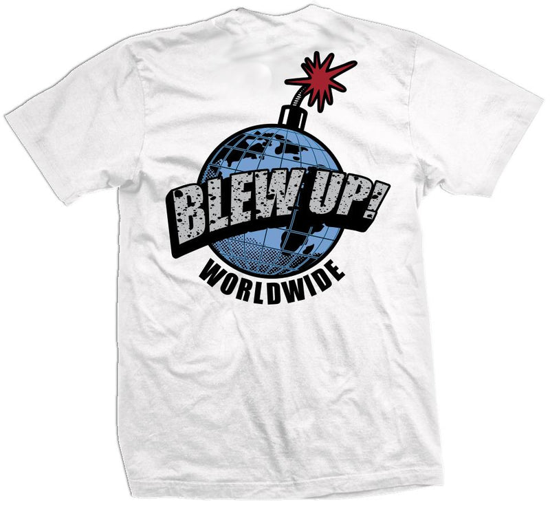Blew Up Worldwide - White T-Shirt T-Shirt Million Dolla Motive 