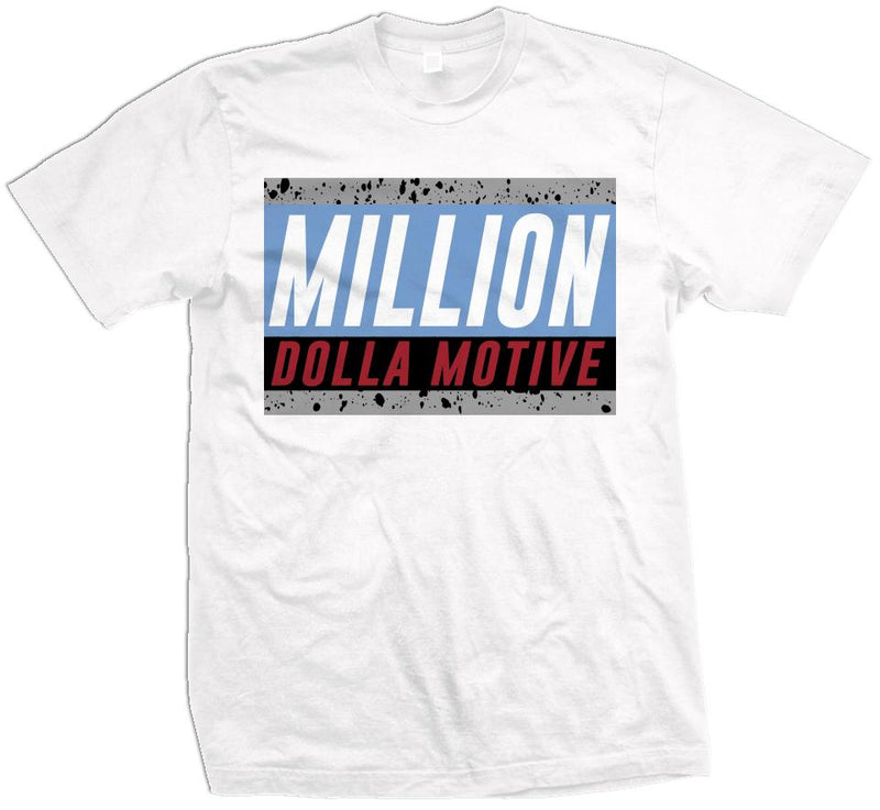 Blew Up Worldwide - White T-Shirt T-Shirt Million Dolla Motive 