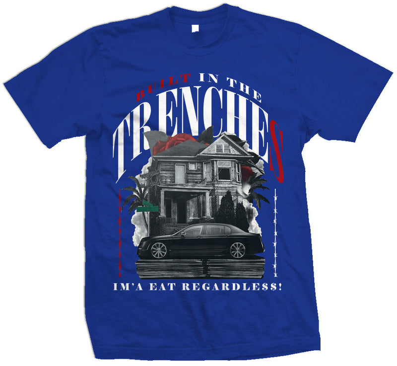 Built In The Trenches - Royal Blue T-Shirt T-Shirt Million Dolla Motive 