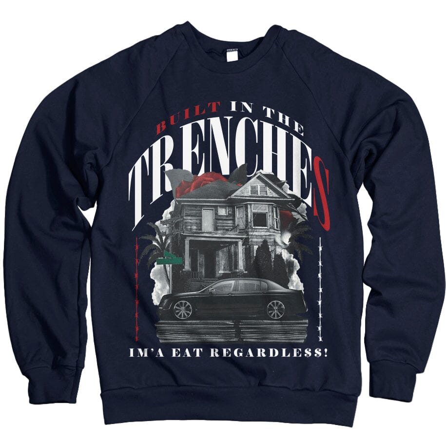 Built in the Trenches - Navy Blue Crewneck Sweatshirt
