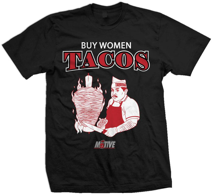 Buy Women Tacos - Black T-Shirt