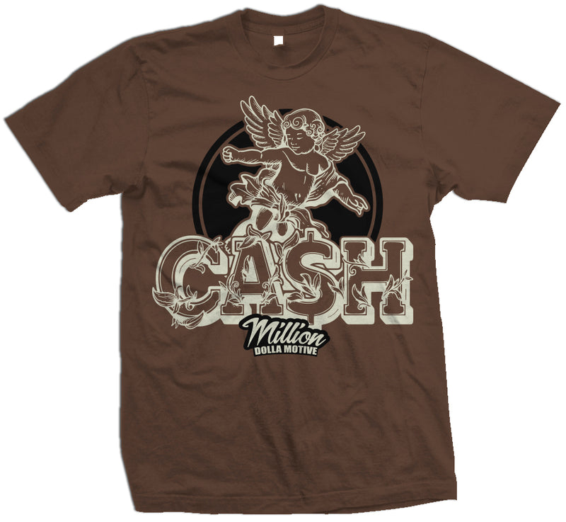 Cash Angel Cherub - Brown T-Shirt T-Shirt Million Dolla Motive 