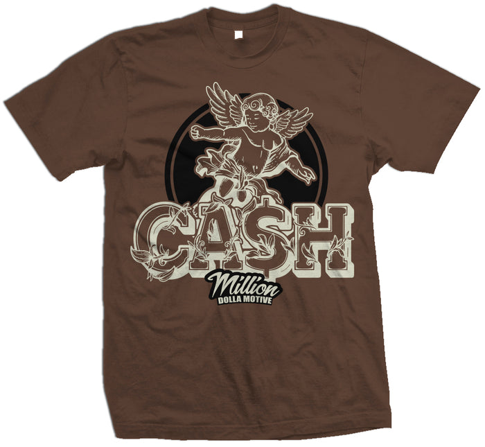 Cash Angel Cherub - Brown T-Shirt