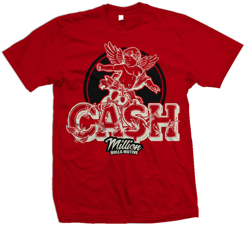 Cash Angel Cherub - Red T-Shirt T-Shirt Million Dolla Motive 