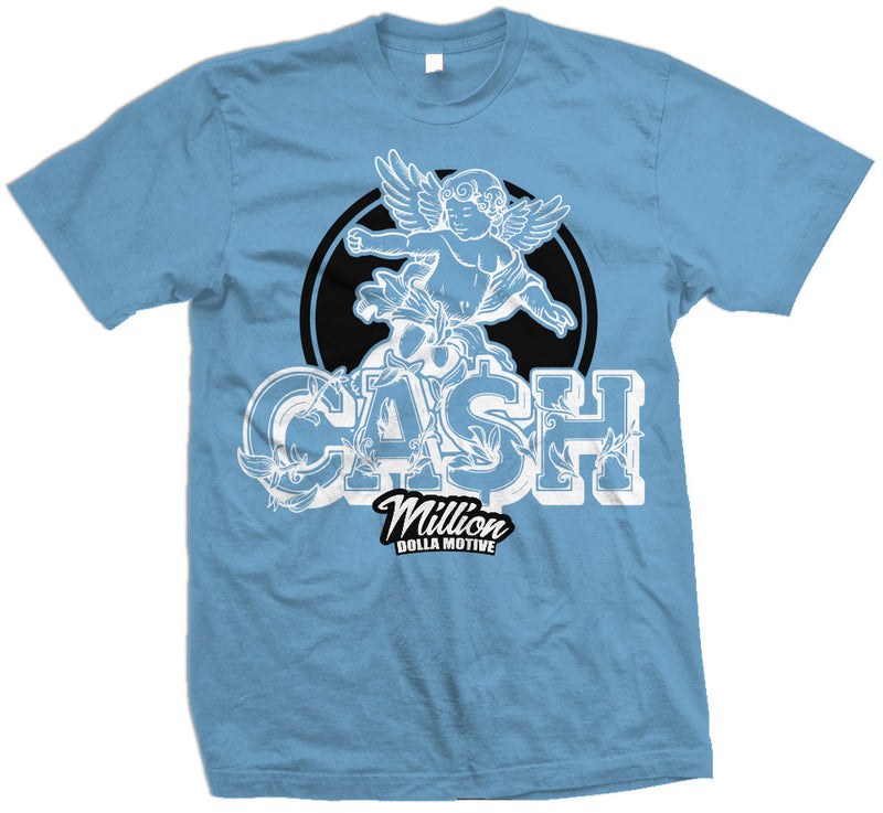 Cash Angel Cherub - University Blue T-Shirt T-Shirt Million Dolla Motive 