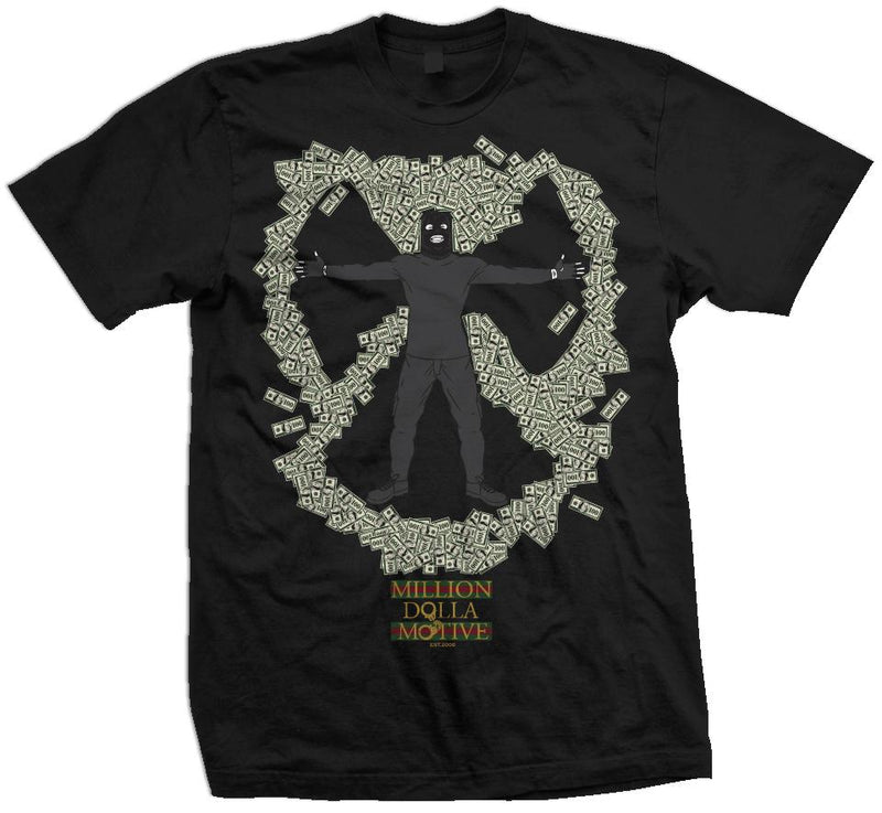 Cash Angel - Black T-Shirt T-Shirt Million Dolla Motive 