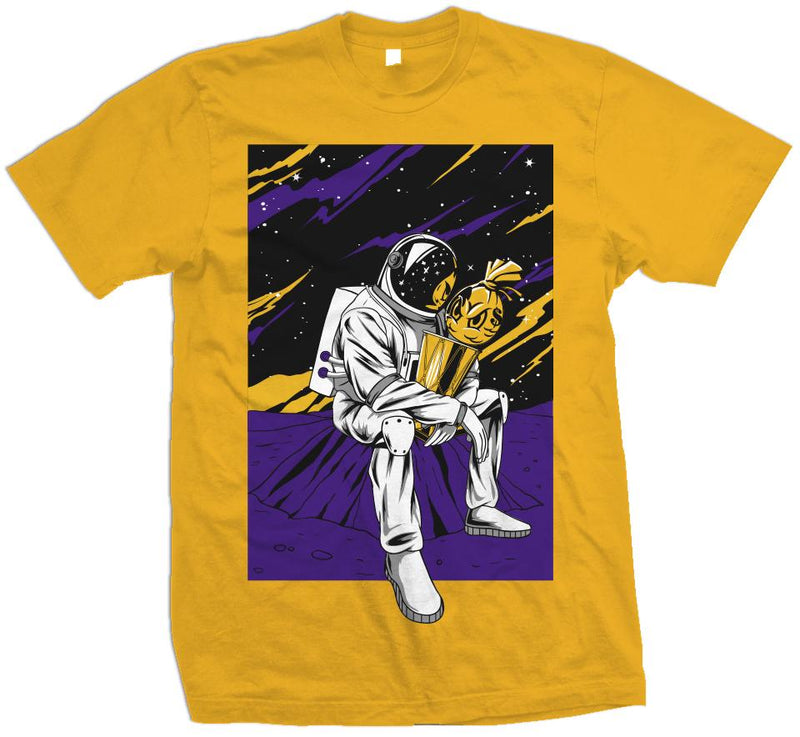 Champion In The Stars - Golden Yellow T-Shirt T-Shirt Million Dolla Motive 