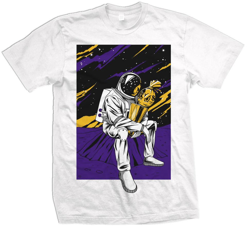 Champion In The Stars - Purple/Yellow on White T-Shirt T-Shirt Million Dolla Motive 
