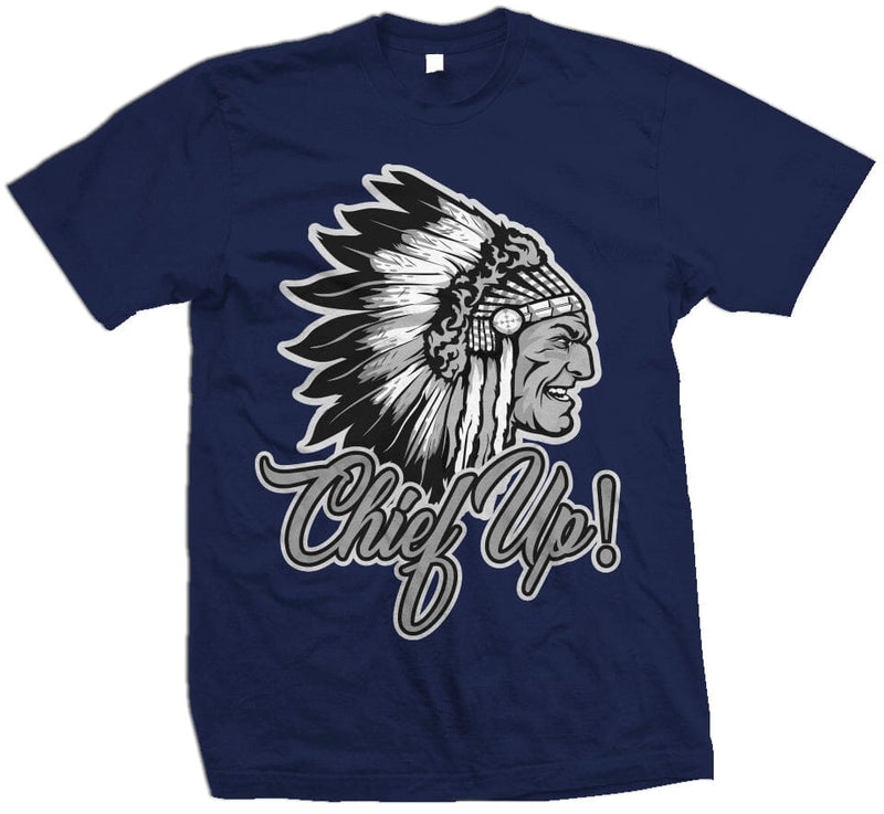 Chief Up Flint - Navy T-Shirt T-Shirt Million Dolla Motive 