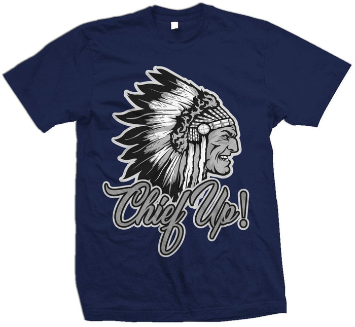 Chief Up Flint - Navy T-Shirt