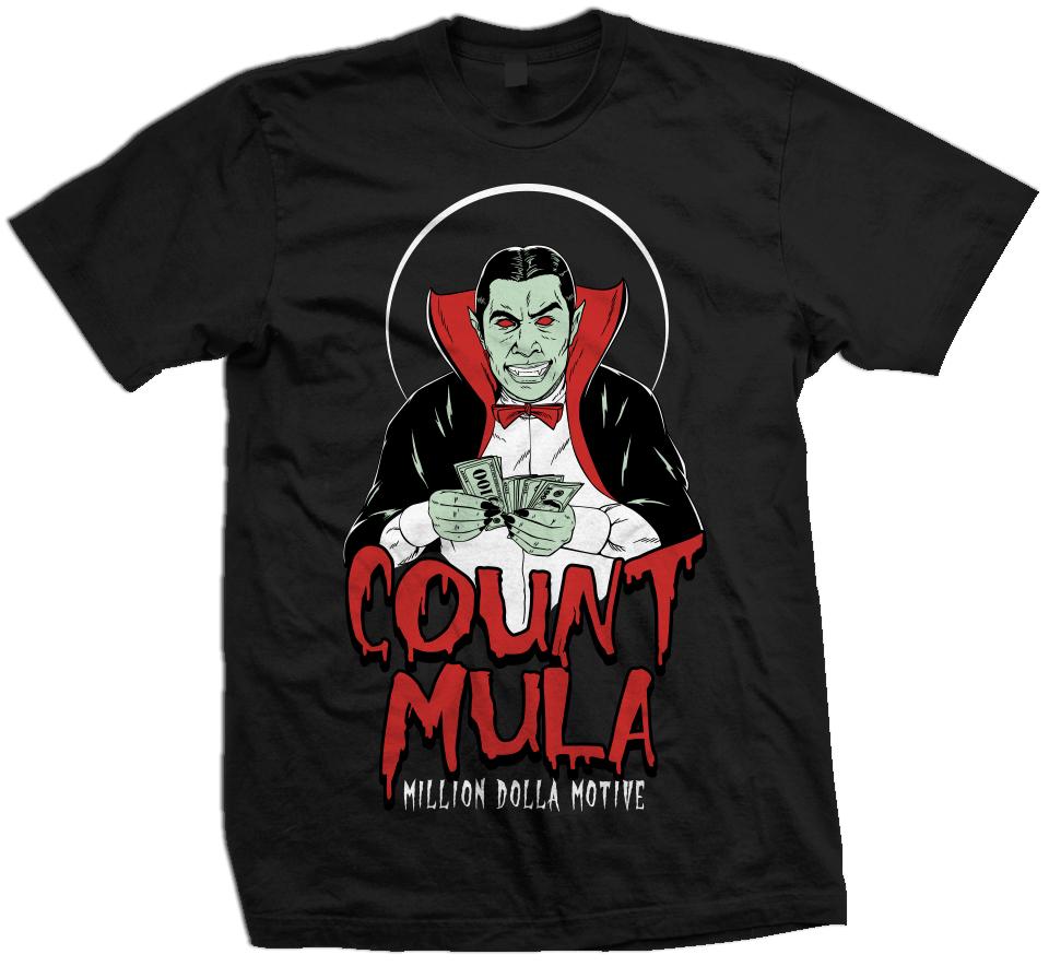 
                  
                    Count Mula - Black T-Shirt (Glow In The Dark)
                  
                