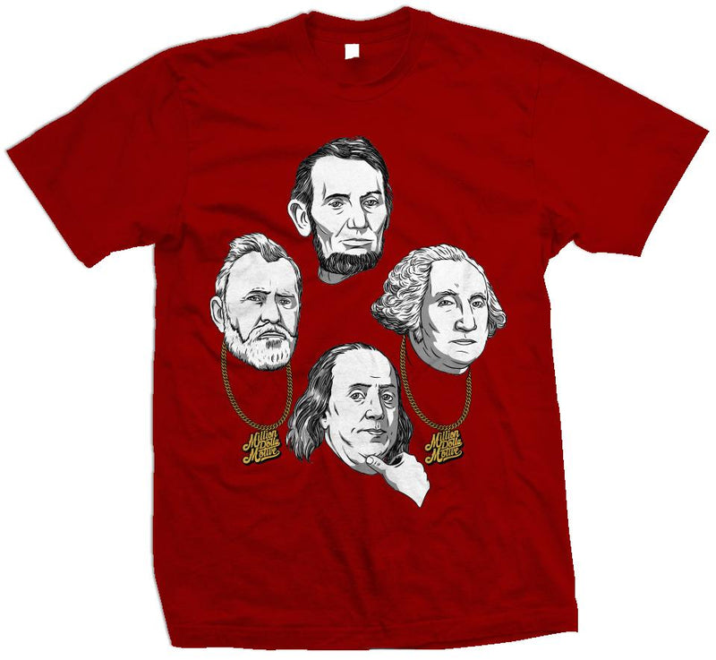 Faces of Money - Red T-Shirt T-Shirt Million Dolla Motive 