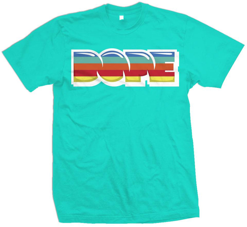 Dope Stripes - Aqua Blue T-Shirt T-Shirt Million Dolla Motive 
