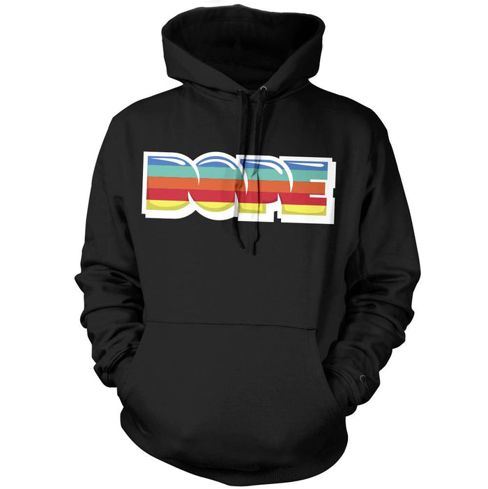 Dope Stripes - Black Hoodie Sweatshirt