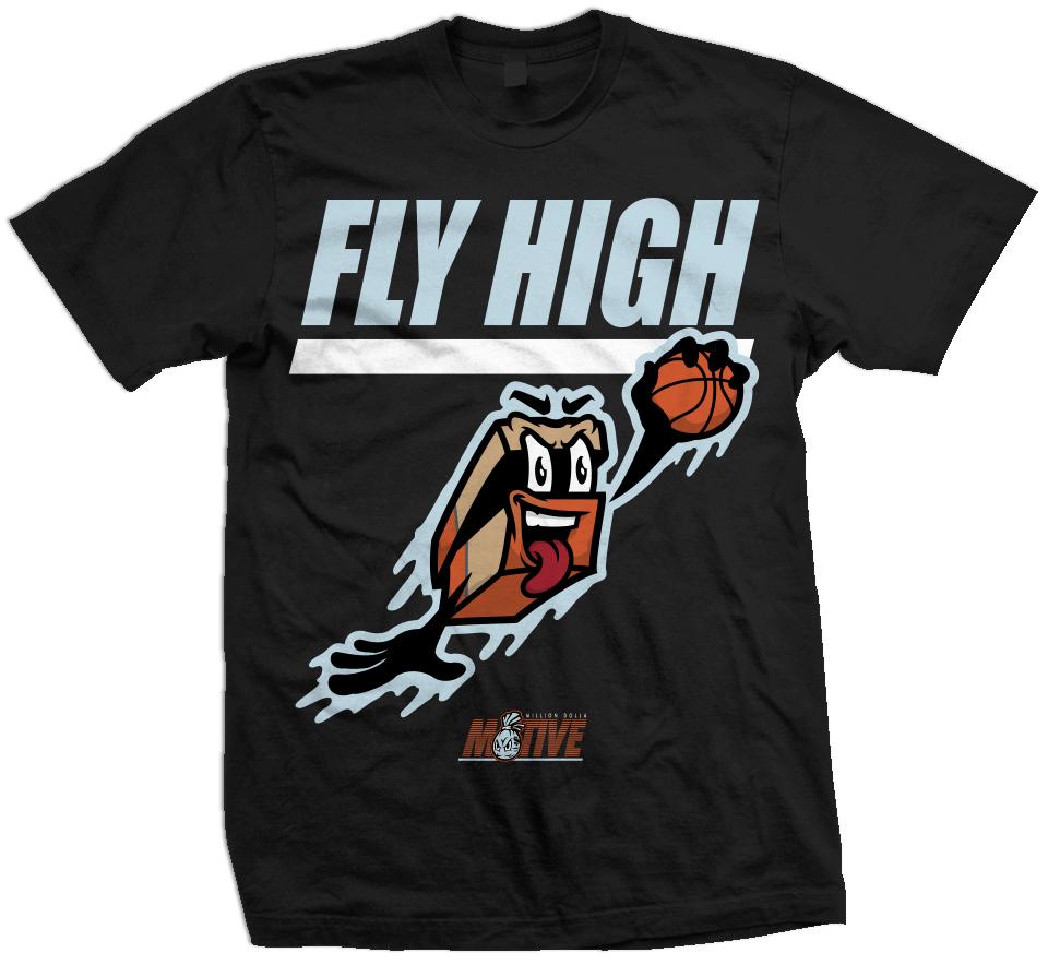 Fly High Shoe Box - Black T-Shirt