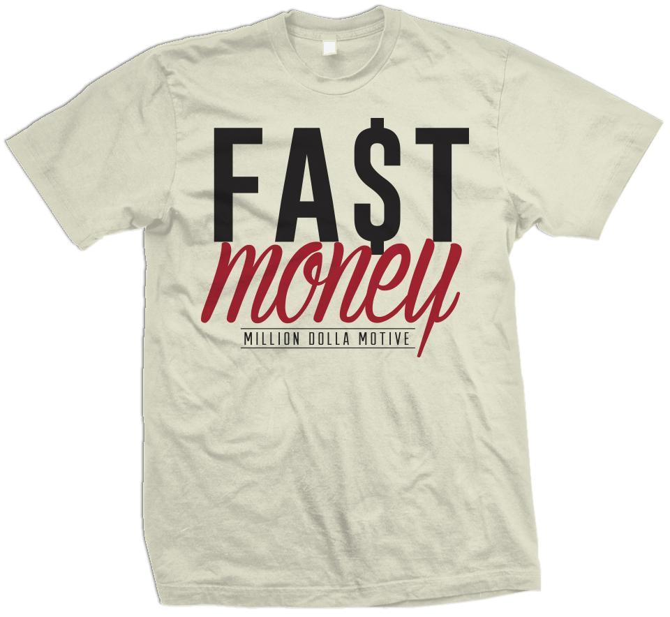Fast Money - Natural Sail T-Shirt - Million Dolla Motive