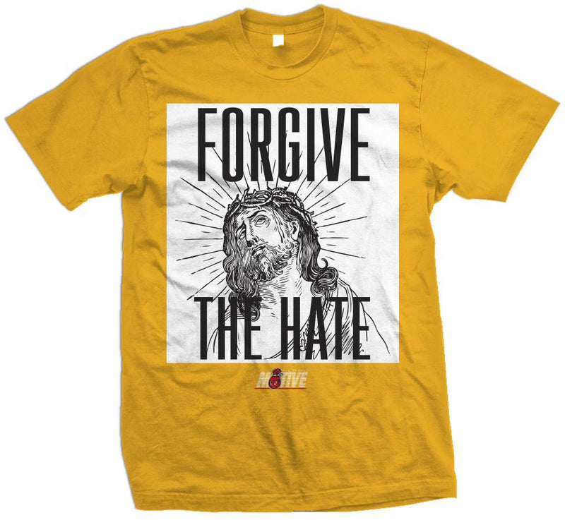 Forgive The Hate - Golden Yellow T-Shirt T-Shirt Million Dolla Motive 
