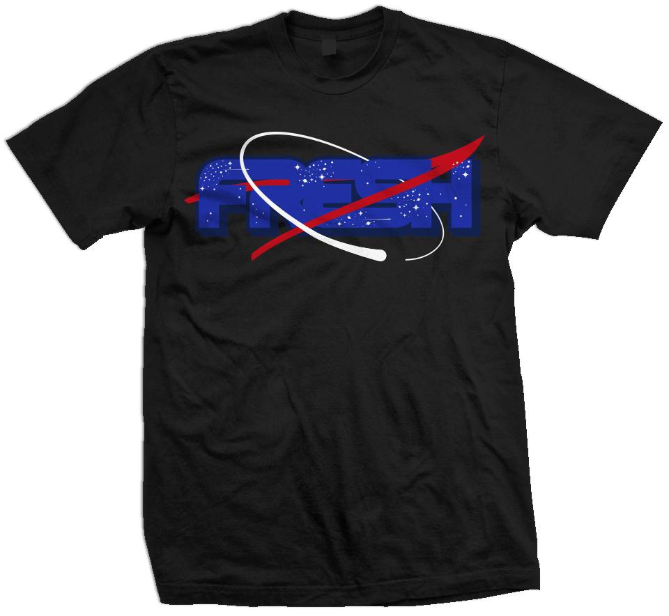 Space Fresh - Black T-Shirt