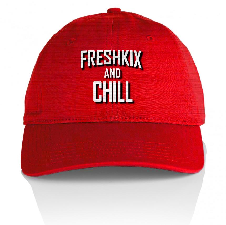 Freshkix and Chill - Red Dad Hat