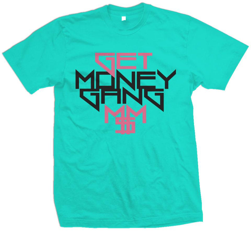 Get Money Gang - Aqua Blue T-Shirt T-Shirt Million Dolla Motive 