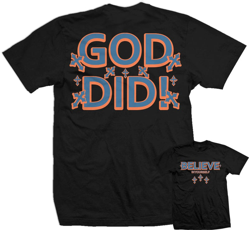 Believe In Yourself, God Did - Black T-Shirt T-Shirt Million Dolla Motive 