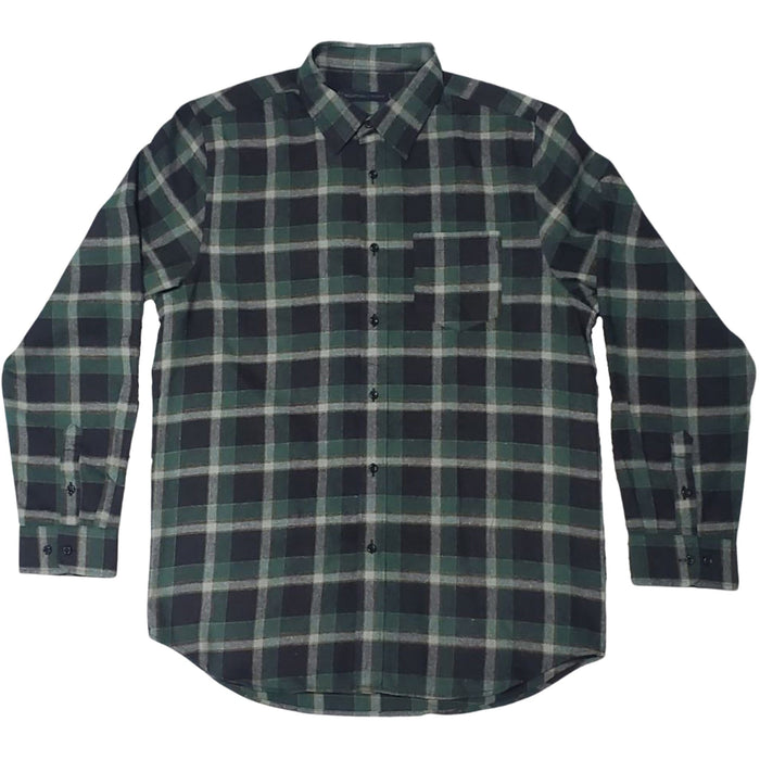Gorge Green and Black Flannel Long Sleeve Shirt