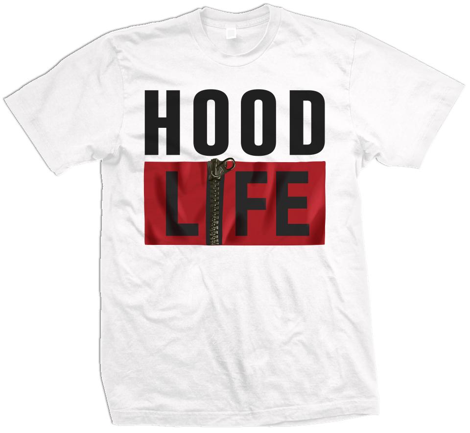 Hood Life - White T-Shirt