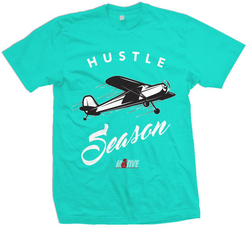 Hustle Season - Aqua Blue T-Shirt T-Shirt Million Dolla Motive 