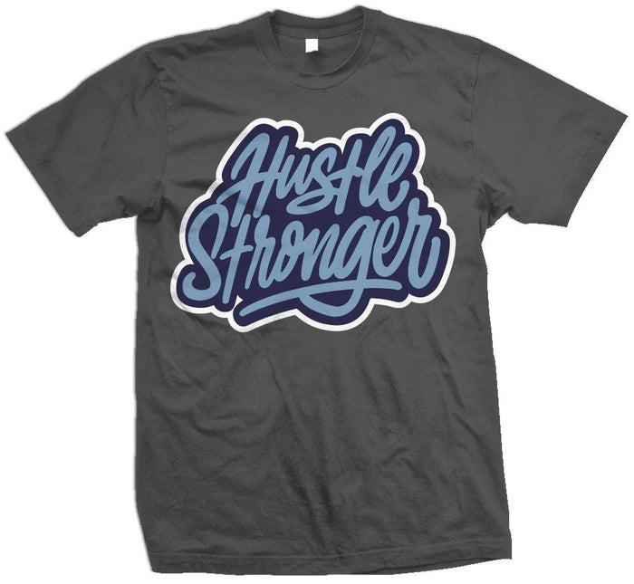Hustle Stronger Flint - Dark Grey T-Shirt