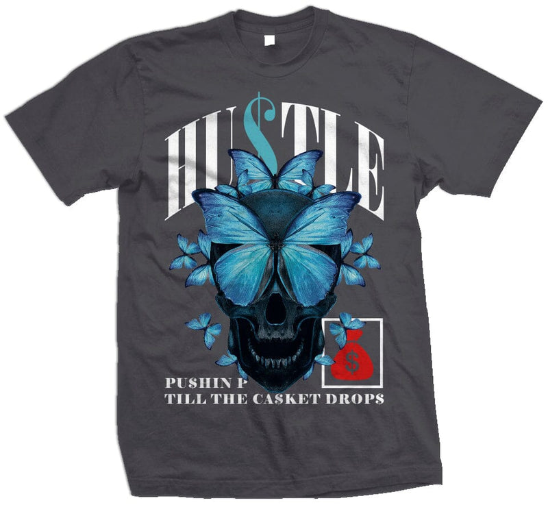 Hustle Till The Casket Drops - Dark Grey T-Shirt T-Shirt Million Dolla Motive 