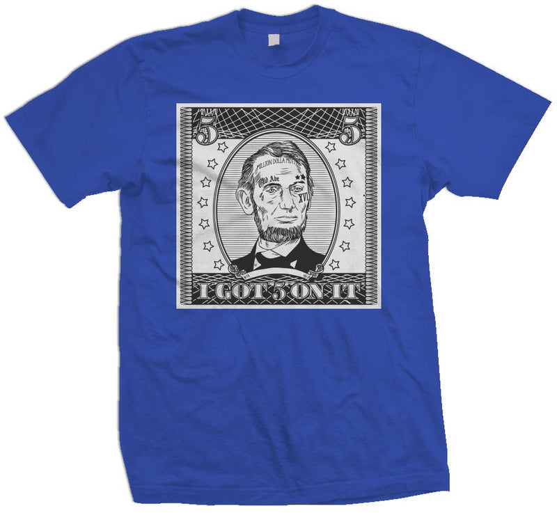 I Got 5 On It - Reflective Grey on Royal Blue T-Shirt T-Shirt Million Dolla Motive 