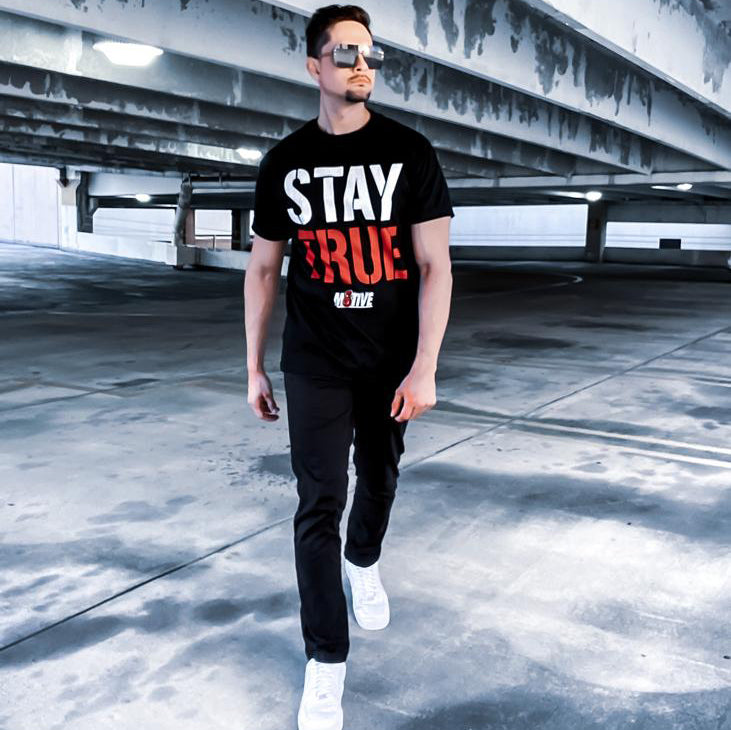Stay True - Black T-Shirt T-Shirt Million Dolla Motive 