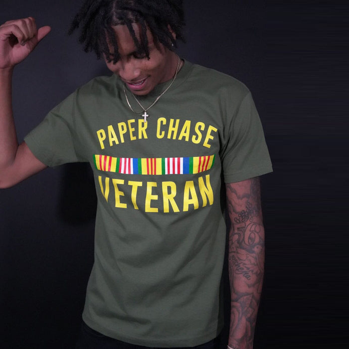 Paper Chase Veteran - Olive T-Shirt