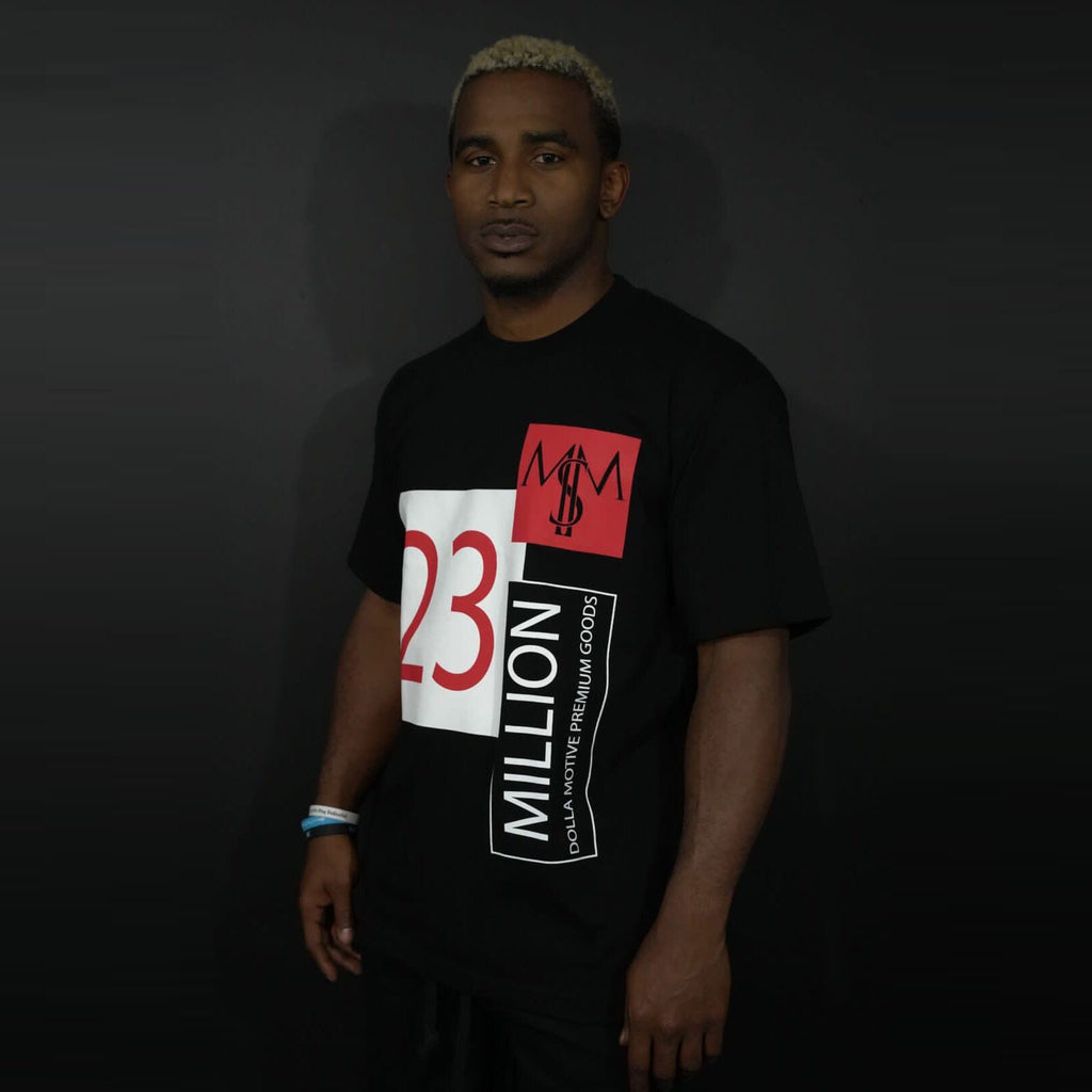 23 M$M Playoff - Black T-Shirt – Million Dolla Motive