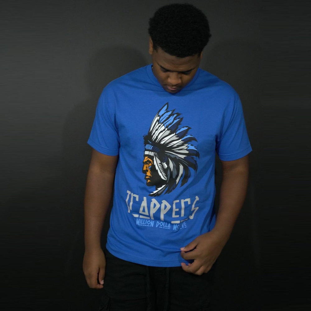 
                  
                    Trappers - Blue on Royal Blue T-Shirt
                  
                