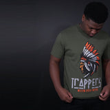 Trappers - Orange on Olive T-Shirt