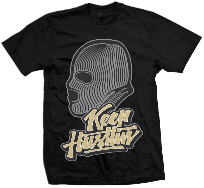 Keep Hustlin Mask II - Black T-Shirt