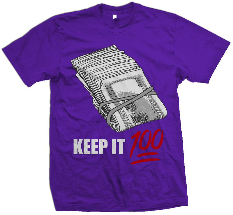 Keep It 100 - Concord Purple T-Shirt T-Shirt Million Dolla Motive 
