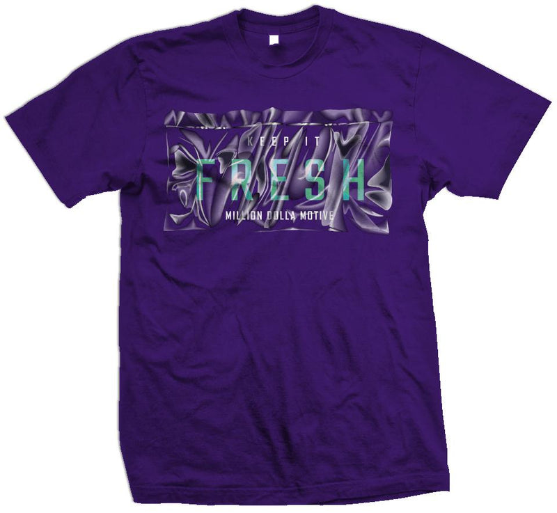 Keep It Fresh Bag - New Emerald on Purple T-Shirt T-Shirt Million Dolla Motive 