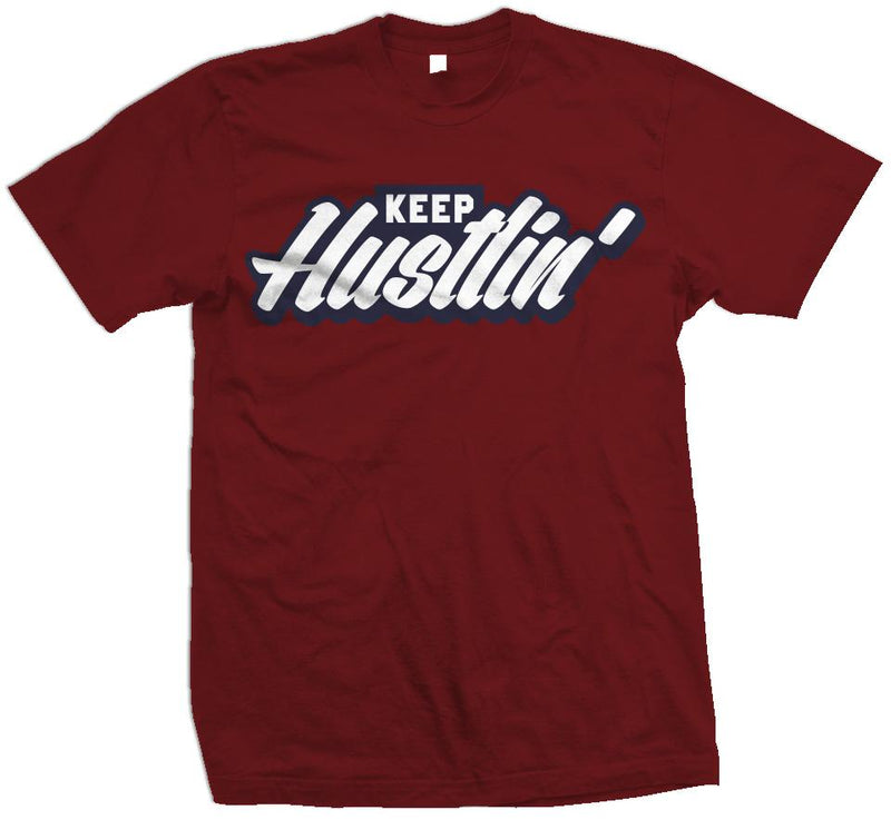 Keep Hustlin - Burgundy T-Shirt T-Shirt Million Dolla Motive 