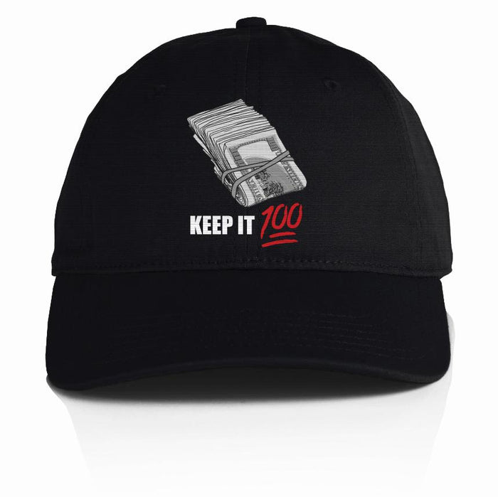 Keep It 100 - Black Dad Hat