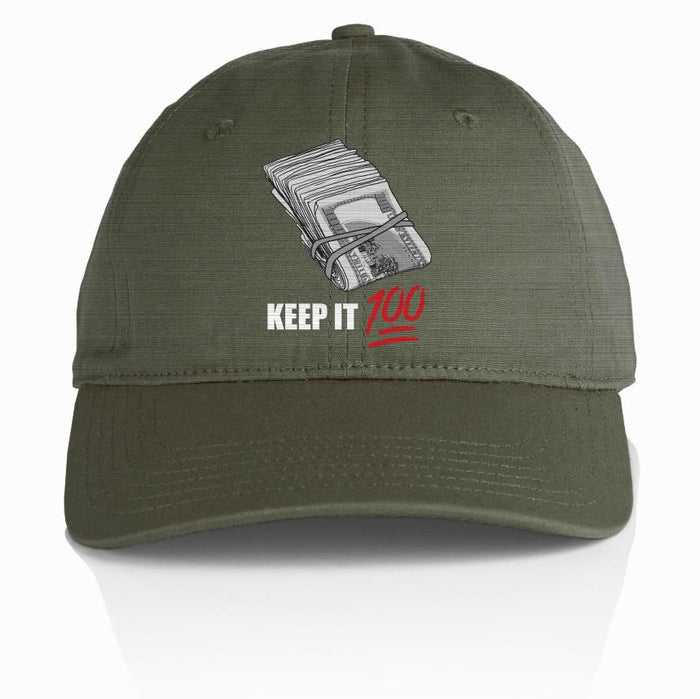 Keep It 100 - Olive Dad Hat